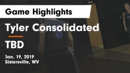 Tyler Consolidated  vs TBD Game Highlights - Jan. 19, 2019