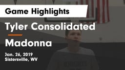 Tyler Consolidated  vs Madonna  Game Highlights - Jan. 26, 2019
