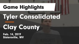 Tyler Consolidated  vs Clay County  Game Highlights - Feb. 14, 2019