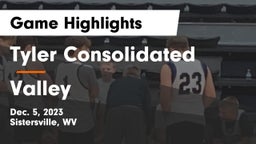 Tyler Consolidated  vs Valley  Game Highlights - Dec. 5, 2023