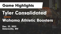 Tyler Consolidated  vs Wahama Athletic Boosters Game Highlights - Dec. 22, 2023