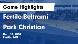 Fertile-Beltrami  vs Park Christian Game Highlights - Dec. 10, 2018