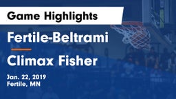 Fertile-Beltrami  vs ****** Fisher Game Highlights - Jan. 22, 2019