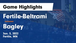 Fertile-Beltrami  vs Bagley  Game Highlights - Jan. 3, 2022