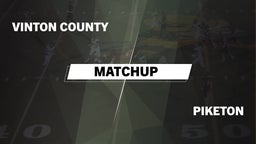 Matchup: Vinton County vs. Piketon  2016