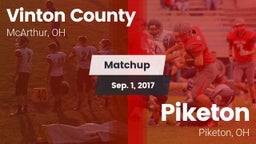 Matchup: Vinton County vs. Piketon  2017