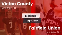 Matchup: Vinton County vs. Fairfield Union  2017
