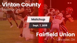 Matchup: Vinton County vs. Fairfield Union  2018