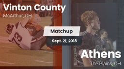 Matchup: Vinton County vs. Athens  2018