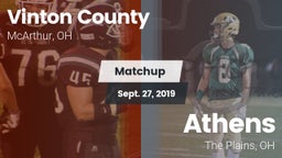 Matchup: Vinton County vs. Athens  2019