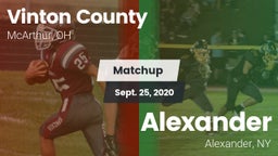 Matchup: Vinton County vs. Alexander  2020