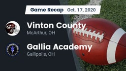 Recap: Vinton County  vs. Gallia Academy 2020