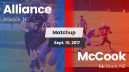 Matchup: Alliance  vs. McCook  2017