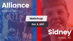 Matchup: Alliance  vs. Sidney  2017