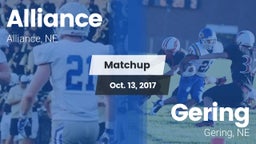 Matchup: Alliance  vs. Gering  2017