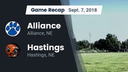 Recap: Alliance  vs. Hastings  2018