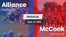 Matchup: Alliance  vs. McCook  2019