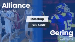 Matchup: Alliance  vs. Gering  2019