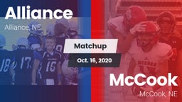 Matchup: Alliance  vs. McCook  2020