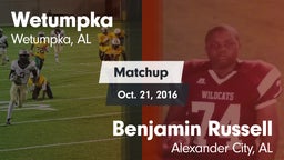 Matchup: Wetumpka vs. Benjamin Russell  2016