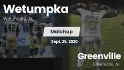 Matchup: Wetumpka vs. Greenville  2020