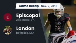Recap: Episcopal  vs. Landon  2018
