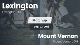 Matchup: Lexington vs. Mount Vernon  2016
