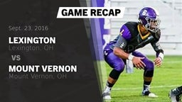 Recap: Lexington  vs. Mount Vernon  2016