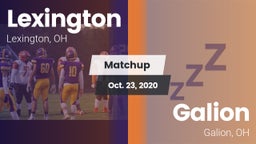 Matchup: Lexington vs. Galion  2020