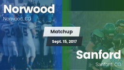 Matchup: Norwood vs. Sanford  2017