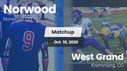 Matchup: Norwood vs. West Grand  2020