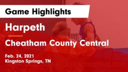 Harpeth  vs Cheatham County Central  Game Highlights - Feb. 24, 2021