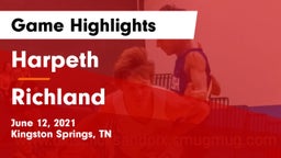 Harpeth  vs Richland  Game Highlights - June 12, 2021