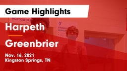 Harpeth  vs Greenbrier  Game Highlights - Nov. 16, 2021