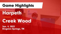 Harpeth  vs Creek Wood  Game Highlights - Jan. 4, 2022