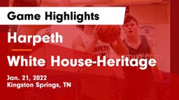 Harpeth  vs White House-Heritage Game Highlights - Jan. 21, 2022