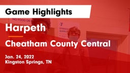 Harpeth  vs Cheatham County Central  Game Highlights - Jan. 24, 2022