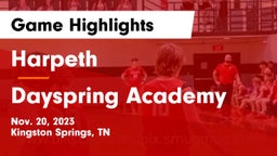 Harpeth  vs Dayspring Academy Game Highlights - Nov. 20, 2023