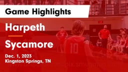 Harpeth  vs Sycamore  Game Highlights - Dec. 1, 2023