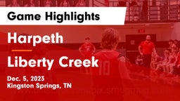 Harpeth  vs Liberty Creek  Game Highlights - Dec. 5, 2023