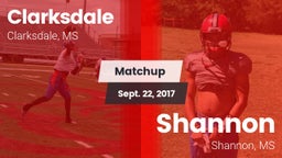 Matchup: Clarksdale vs. Shannon  2017