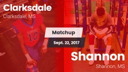 Matchup: Clarksdale vs. Shannon  2017