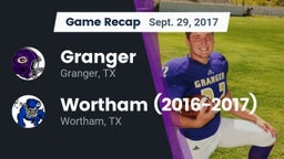 Recap: Granger  vs. Wortham  (2016-2017) 2017