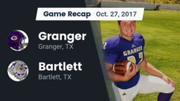 Recap: Granger  vs. Bartlett  2017