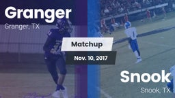 Matchup: Granger  vs. Snook  2017