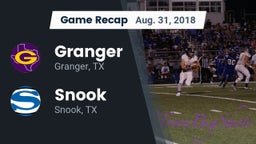 Recap: Granger  vs. Snook  2018