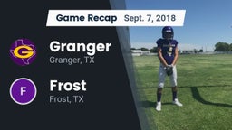 Recap: Granger  vs. Frost  2018