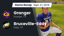 Recap: Granger  vs. Bruceville-Eddy  2018
