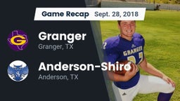 Recap: Granger  vs. Anderson-Shiro  2018