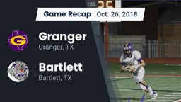 Recap: Granger  vs. Bartlett  2018